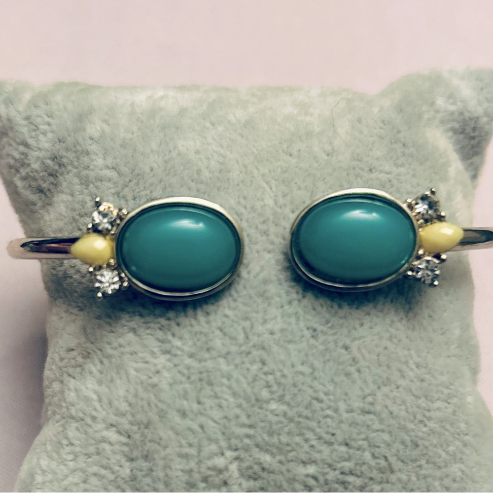 Blue and Gold Cabochon Stone Bracelet - Picture 1 of 3
